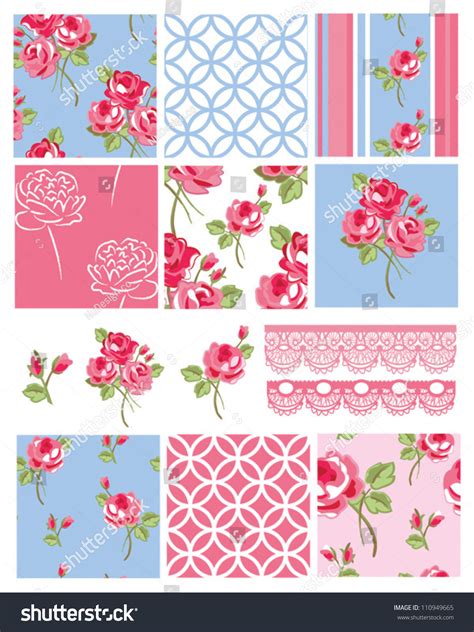 Shabby chic vanity girly shabby chic style white lace.shabby chic pattern ana rosa shabby chic vanity chair.shabby chic nursery bedding. Pretty Shabby Chic Floral Vector Seamless Patterns And ...