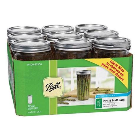 Ball 1440065500 Canning Jar Wide Mouth 24 Oz
