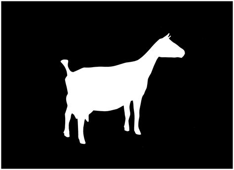 Nigerian Dwarf Goat Silhouette At Getdrawings Free Download