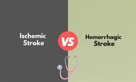 Ischemic Vs Hemorrhagic Stroke Whats The Difference With Table