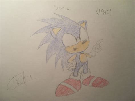 Classic Sonic 1990 By Marinetheraccoonhere On Deviantart