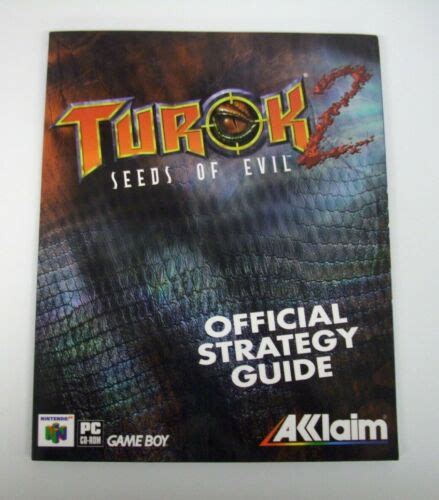 Turok Seeds Of Evil Official Strategy Guide Acclaim N Pc Gb Ebay