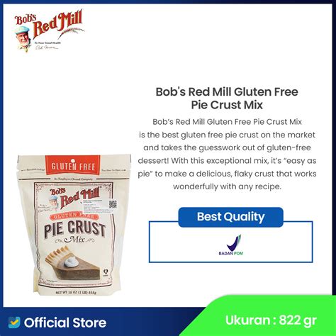 Bob S Red Mill Gluten Free Pie Crust Mix 454gr Healthy Choice Id
