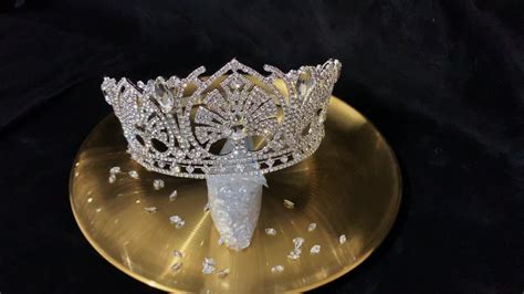 Wholesale Miss World Beauty Pageant Crown Custom Silver Tiaras And Crowns In Crystals Buy