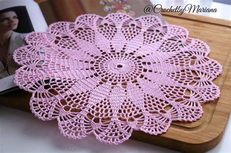 This pattern is a super neutral, timeless colors and a beautiful lacy pattern combined for a gorgeous crocheted throw. Rose crochet doily, Vintage crochet doily, Handmade doily ...