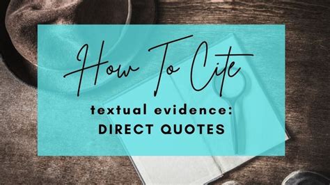 How To Cite Textual Evidence Direct Quotes The Integrated Teacher