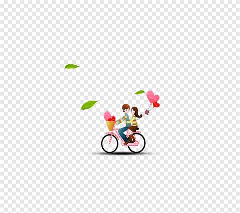 Cartoon Cycling Bicycle Cartoon Couple Cycling Cartoon Character Couple Png Pngegg
