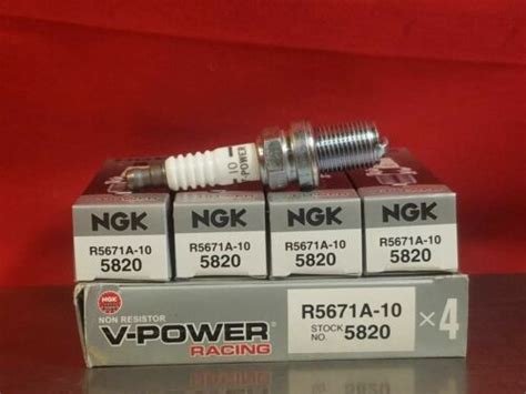 Ngk V Power Racing Non Resistor Spark Plugs R5671a 10 5820 Set Of 4