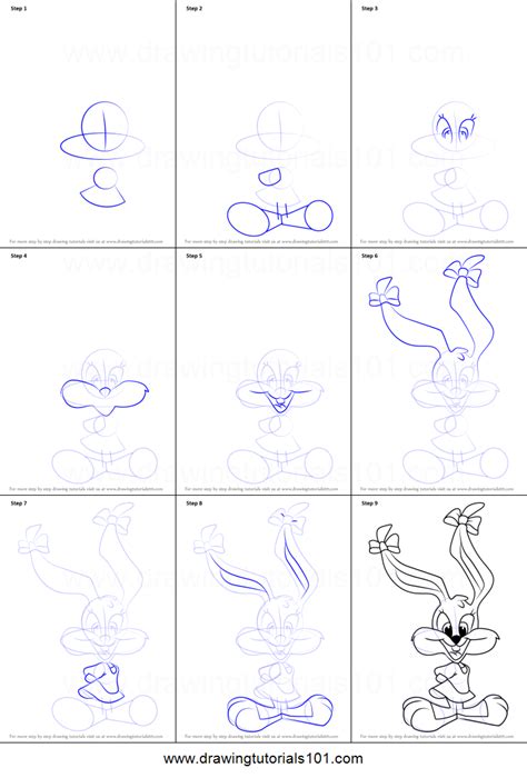 How To Draw Babs Bunny From Animaniacs Animaniacs Step By Step