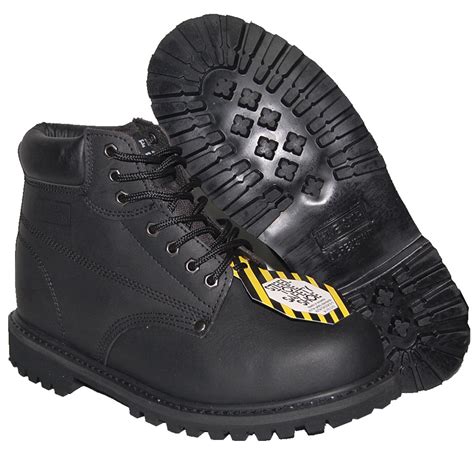 Ladies safety shoes collection brings feminine refinement to light industry. IRON MAN Black Steel Toe Work Boot Rugged Outdoor Shoes