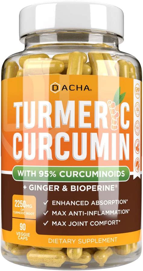 triple strength tumeric curcumin supplement 2250mg joint support supplements