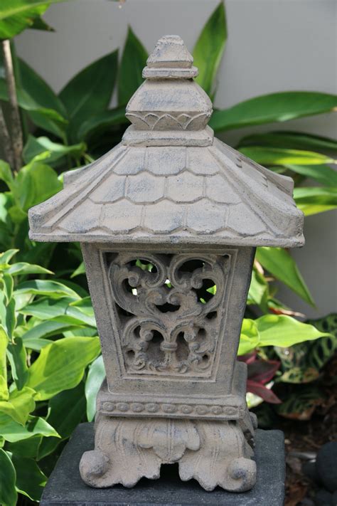 New Balinese Concrete Lantern Outdoor Bali Lantern Balinese Garden