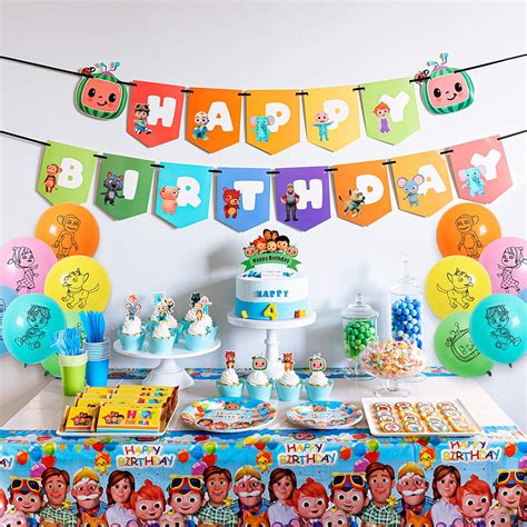 Find fantastic decorations, fancy dress, tableware, balloons and more for any celebration, including birthdays, carnival, halloween, christmas and new year! Wholesale Cocomelon Birthday Party Supplies,125pcs ...