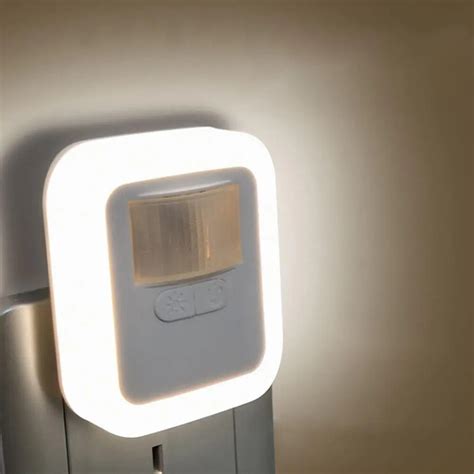 Plug In Led Night Light Adjustable Brightness Nightlight With Dusk To