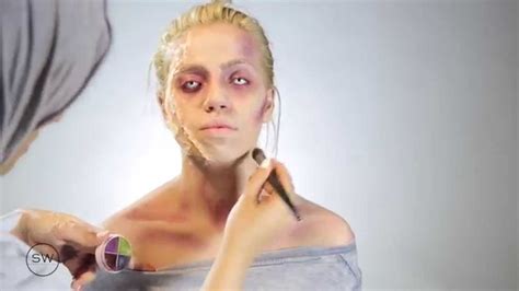 Sw01 Zombie Makeup Tutorial تعليم مكياج الزومبي سعودية زومبي Youtube
