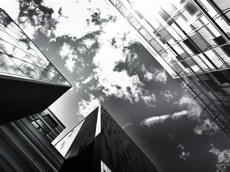Free Stock Photo Of Architectural Design Black And White Building