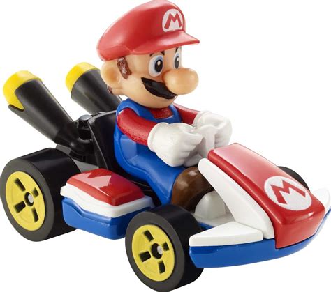 Hot Wheels Mario Kart Mario Standard Kart Vehicle Walmart Com