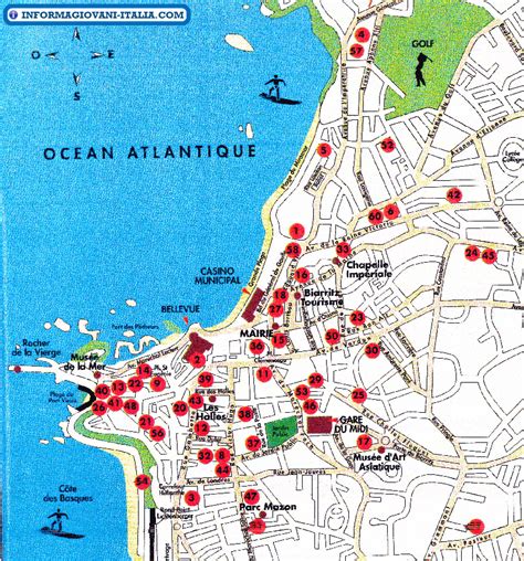 Map Of Biarritz
