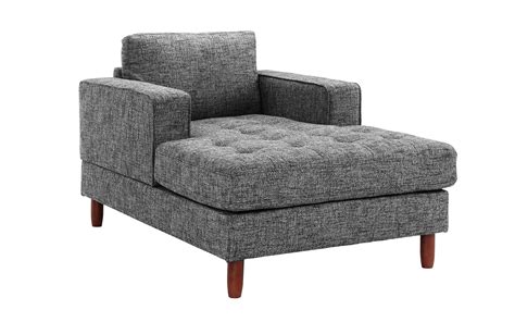 Esright mid century lounge chair with ottoman, classic lounge chair premium faux leather with light vibration massage function and storage bag（black）. Mid Century Modern Linen Fabric Living Room Chaise Lounge ...