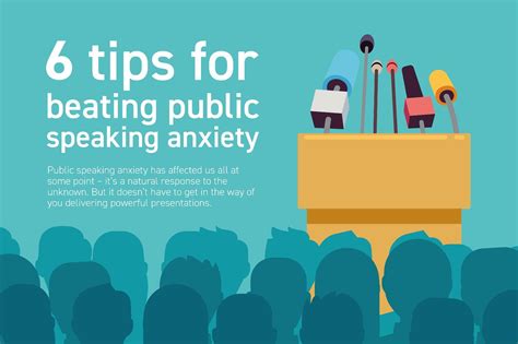 6 easy tips for conquering your fear of public speaking infographic public speaking anxiety