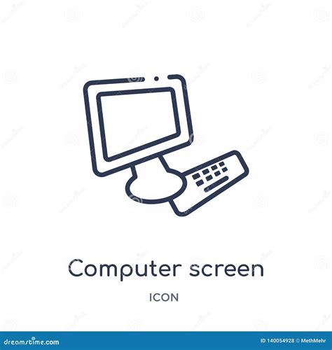 Linear Computer Vision Icon From General Outline Collection Thin Line
