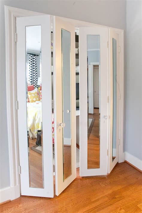 So i figured out a way to upgrade them. Bifold Closet Doors Ikea | Mirror closet doors, Sliding ...
