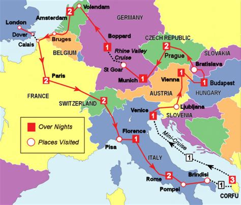 Europe Map With Train Routes Map