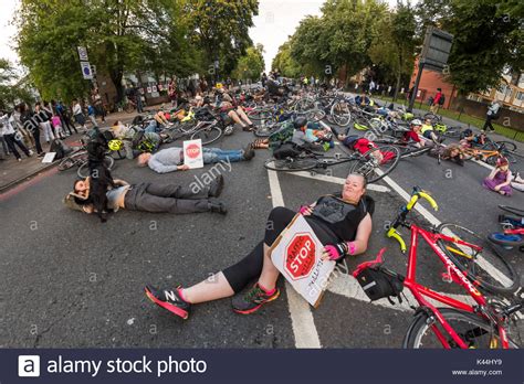 London Uk 5th Sep 2017 Stop Killing Cyclists Observe A 10 Minute