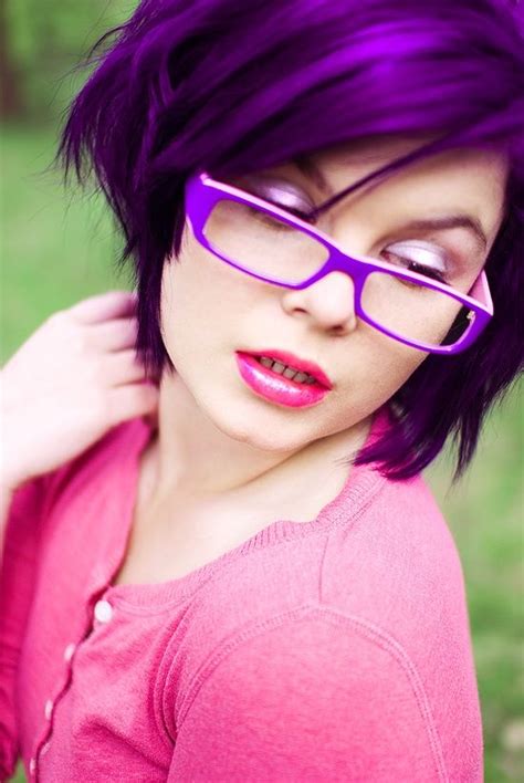 Love It Because It S Purple I Would Never Wear Purple Hair Or Glasses But It S A Great Shade Of