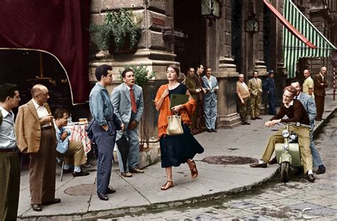 An American Girl In Italy By Ruth Orkin Florence 1951 Colorization