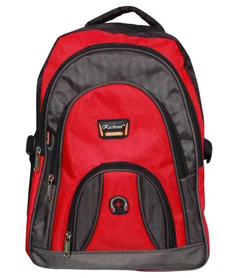 Karban Red Polyester School Bag Buy Karban Red Polyester School Bag