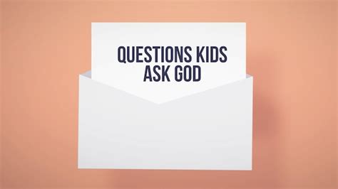 Question Kids Ask God Crossings