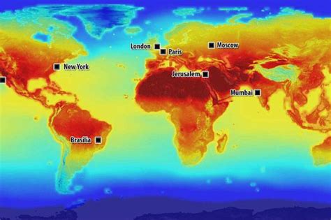 Nasas Astonishing World Map Shows How Climate Change Will Affect The