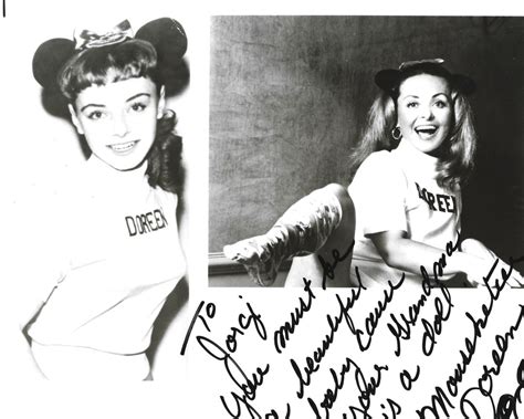 Walt Disneys Original Mouseketeer Doreen Tracey Rare Inscribed