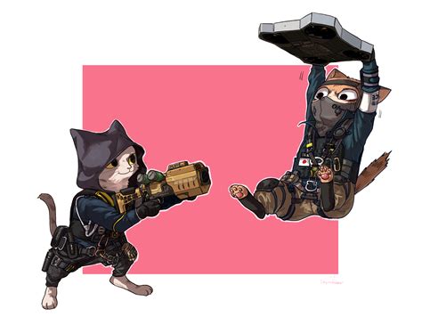 Hibana And Echo Cat By Shurueder Rainbow Six Siege Anime Rainbow Six