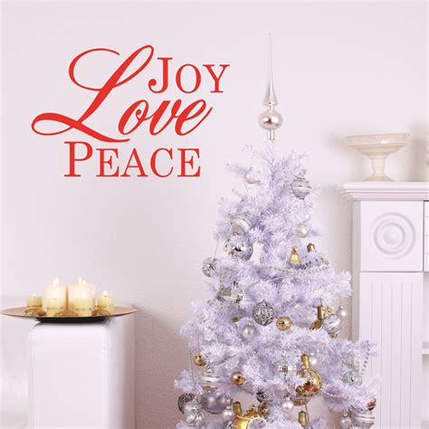Joy Love Peace Wall Quotes Decal