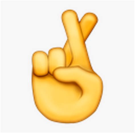 Fingers Crossed Emoji Png Transparent Png Kindpng