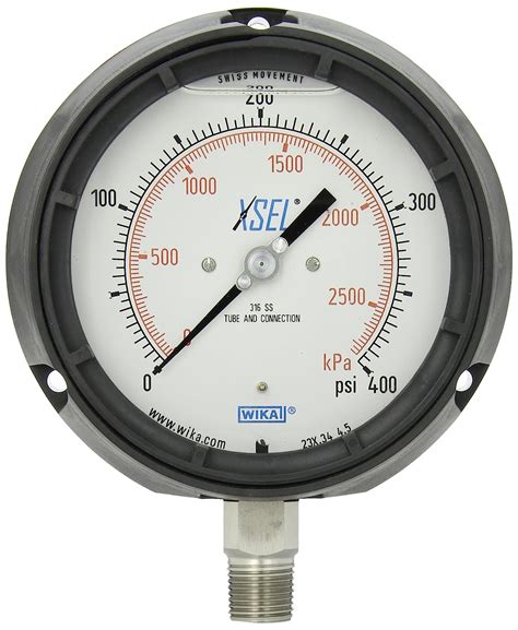 Wika 9836891 Process Pressure Gauge Liquid Filled Stainless Steel