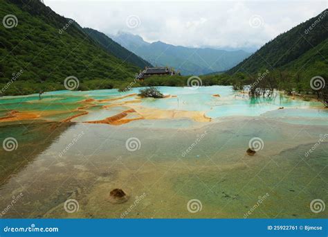 Huanglong Five Color Pond Stock Image Image Of Sichuan 25922761