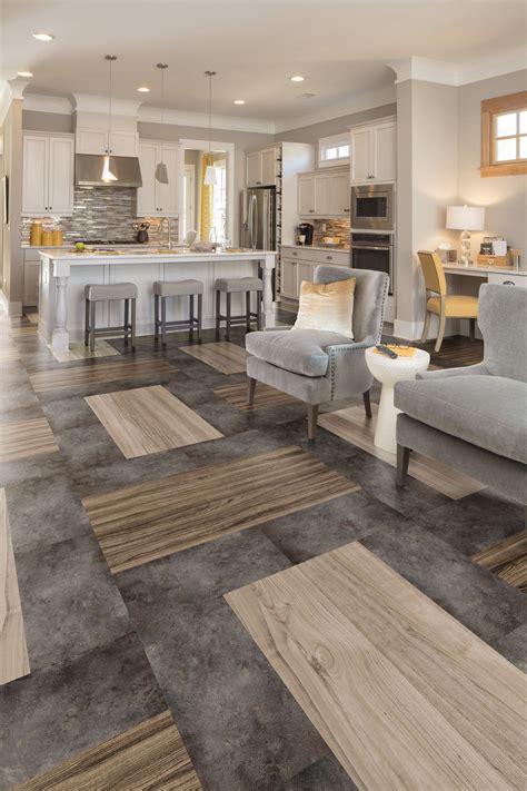 Fashionable Tile And Hardwood Floor Combinations