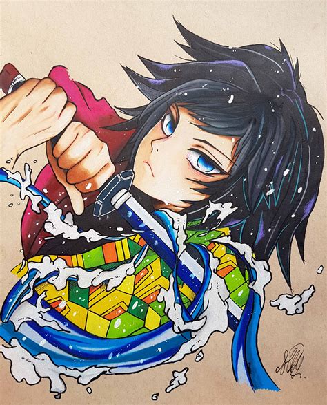 Tomioka Giyu Print | Anime character drawing, Anime drawings, Anime sketch