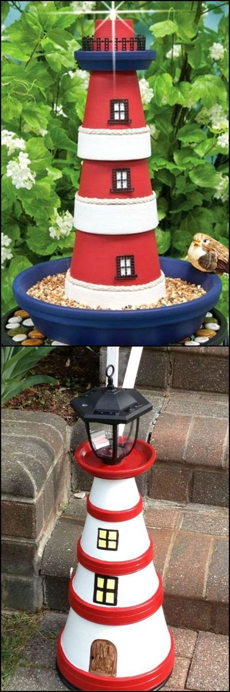 Diy Clay Pot Lighthouse The Owner Builder Network Clay Pot