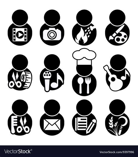 occupations icon symbol royalty free vector image