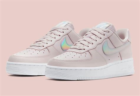 Iridescent Swooshed Nike Air Force 1 Low Barely Rose Is Available Now