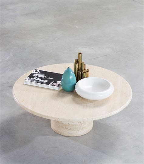 This coffee table is a lovely combination of travertine and rustic oak in a light echo oak finish. UP UP Mid Century Modern travertine coffee table circa ...