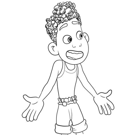 Luca Coloring Pages For Kids Coloring Pages