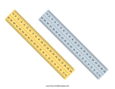 Choosing the right ruler measurements. MM Ruler - Free Printable Paper