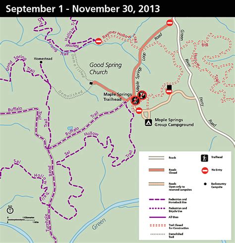 Maple Springs Trail Closures Mammoth Cave National Park Us