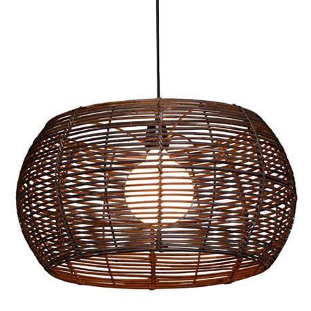 Compre su abat jour rotin al mejor precio: Suspension abat jour en rotin GM kooboo gris Kok