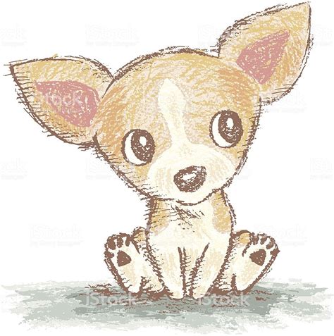 Chihuahua Is Sitting Perros En Caricatura Dibujos De Perros Perros